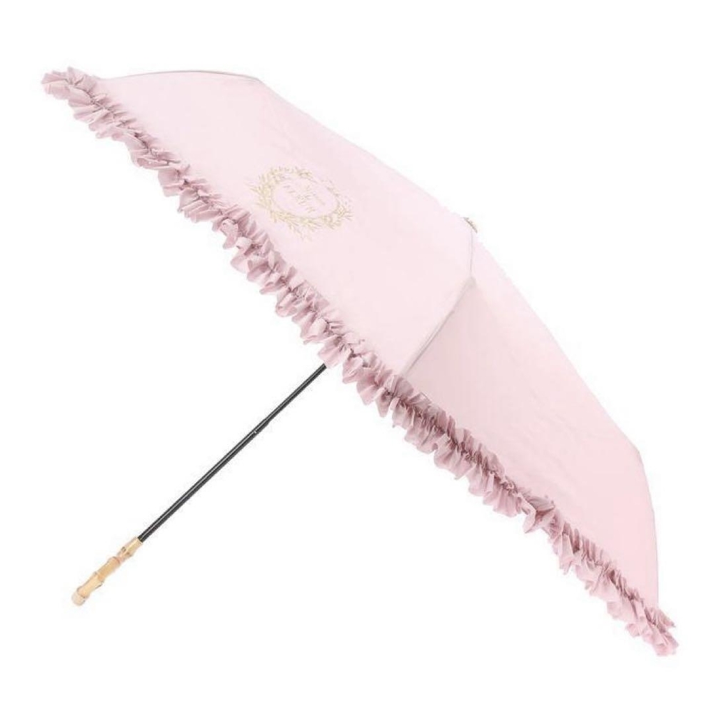 Elegant Pink Ruffled Parasol